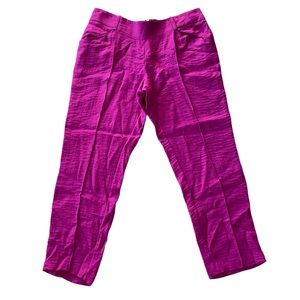 NWT Rachel Roy Drop Anchor Wild Orchid Magenta Cropped Pants - 10